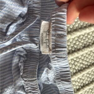 Brandy Melville Blue and White Striped Shorts